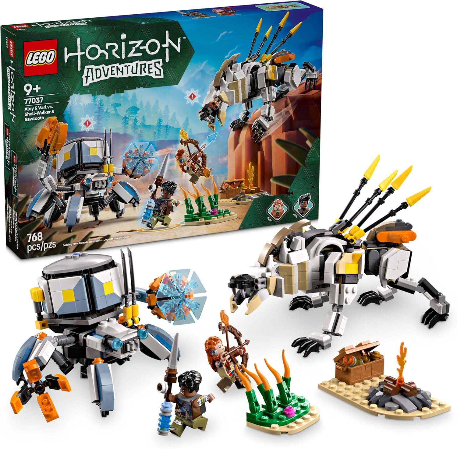 Lego Horizon 77037 Aloy e Varl vs Shell-Walker e Sawtooth