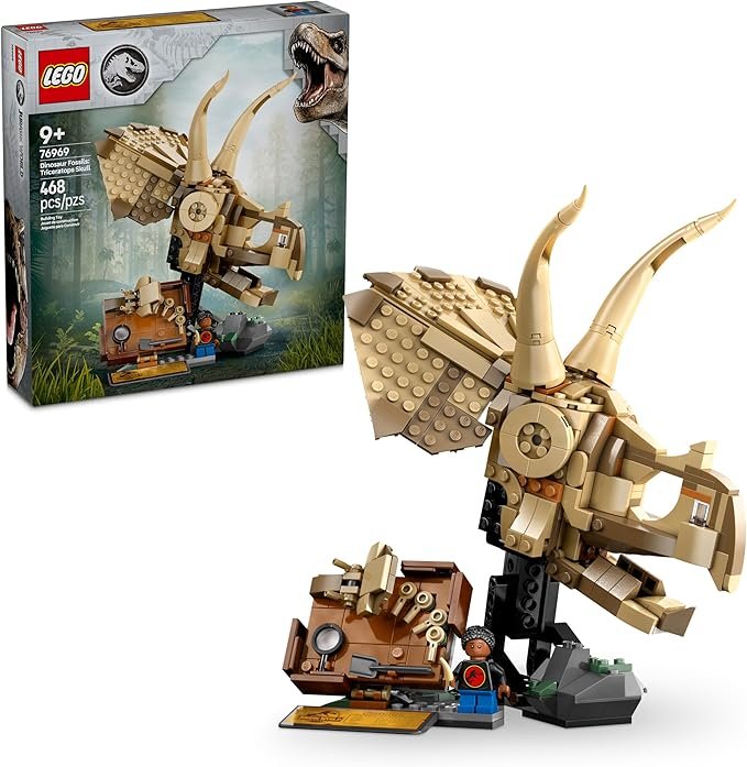 ユニレコ LEGO Jurassic Park 76969 - Fósseis de dinossauro crânio de Tricerátopo