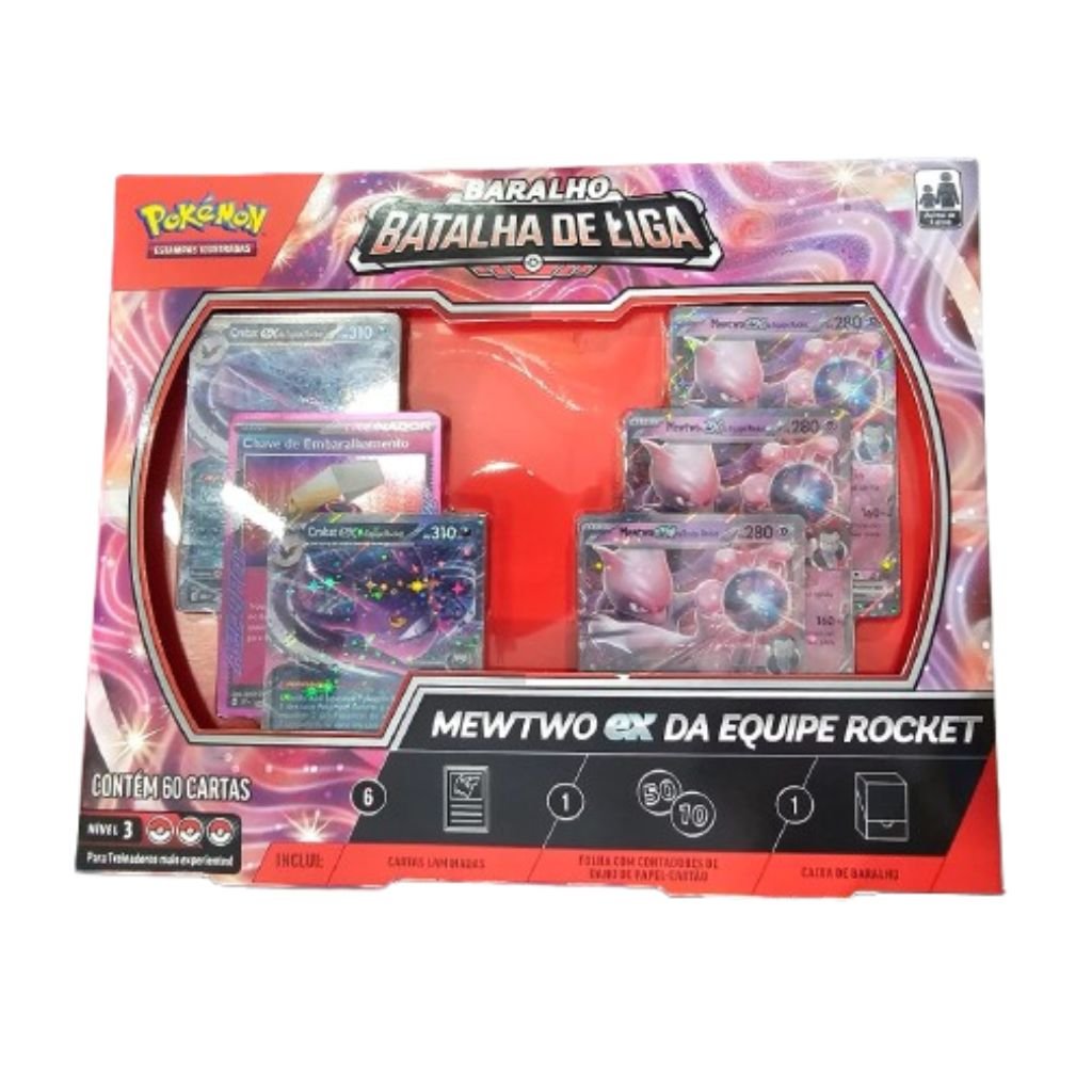 Baralho de Batalha Mewtwo da Equipe Rocket Ex- Pokemon TCG