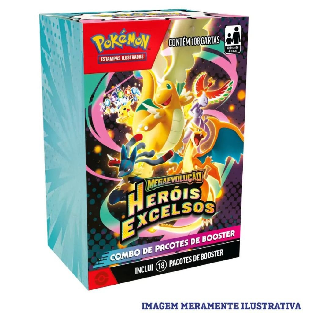 Combo De Booster Heróis Excelsos - Pokemon Tcg Port